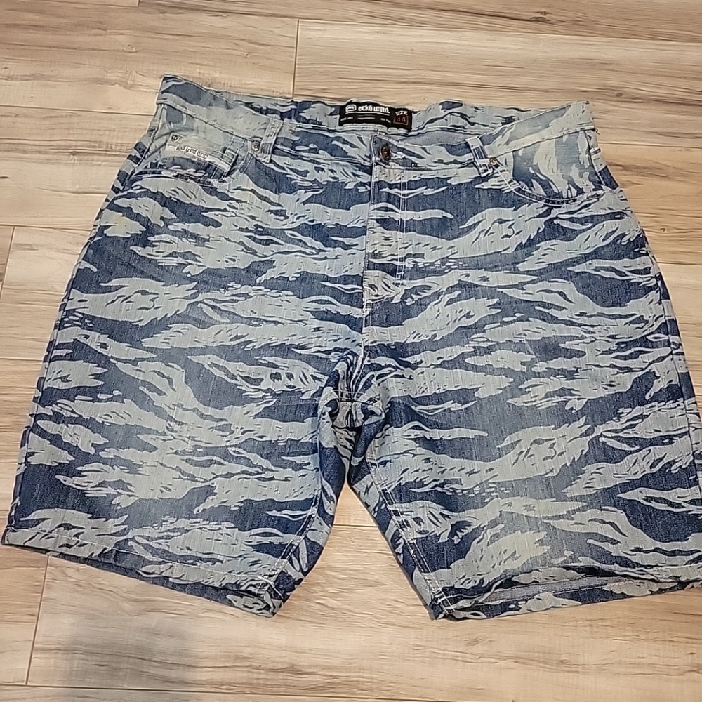 Ecko Unltd Jean‎ Shorts Mens 44 Blue Denim  Y2K VINTAGE